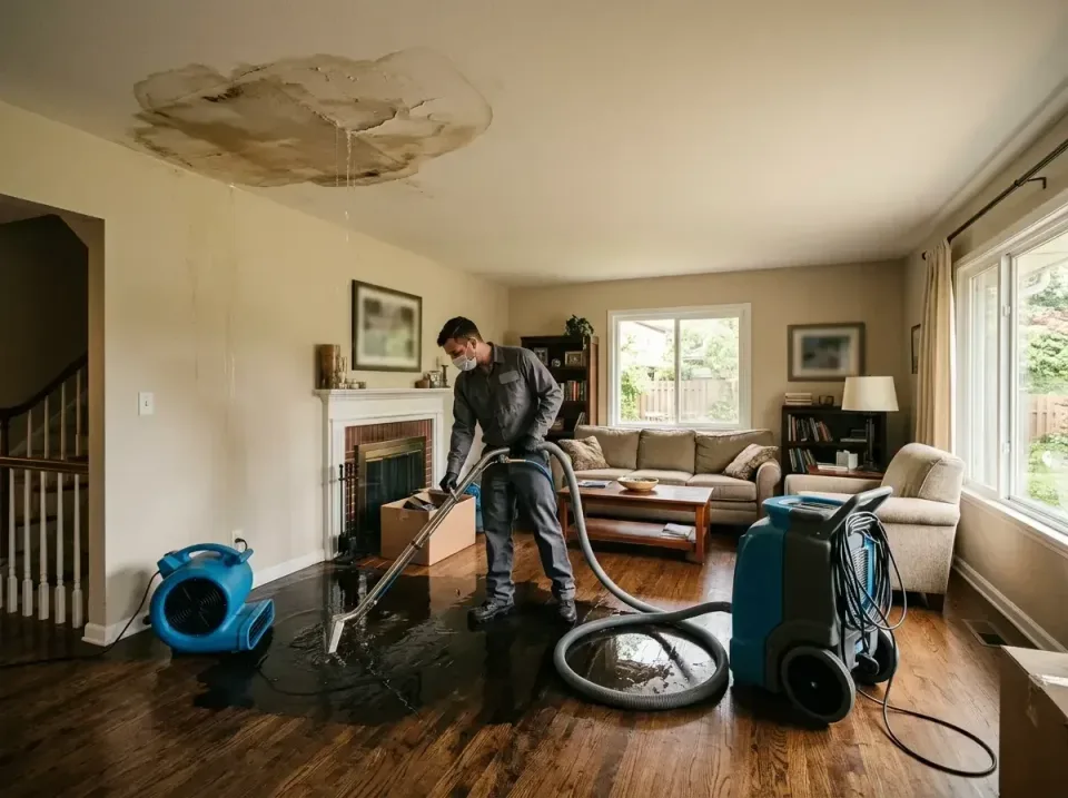 attic-pipe-burst-ceiling-drip-008 — frequently asked questions, Water Damage Restoration & Carpet Care in Temperance, MI